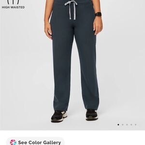 Figs High Waisted Women's Pants in Dark Harbor